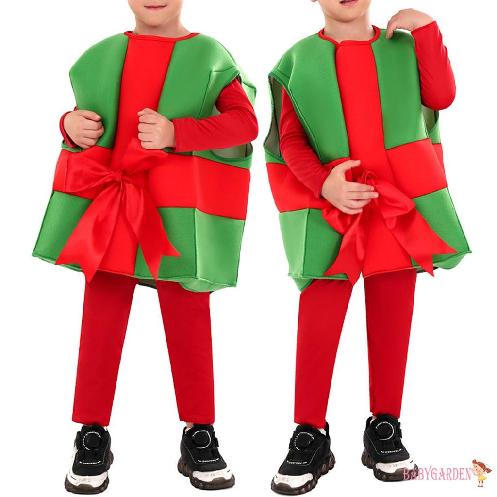 Baga-kids Hộp Quà Giáng Sinh Trang Phục Áo Khoác Không Tay