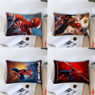Ốp Gối Hình Chữ Nhật Người Nhện In Hình Một Mặt Gối Polyester Sofa Đệm Trang Trí Nhà Cửa (Không Có Lõi)