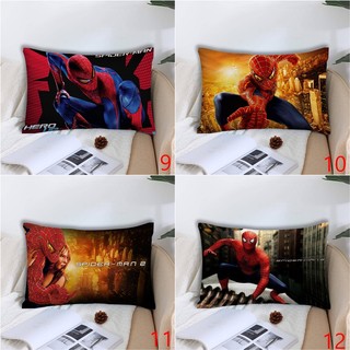 Ốp Gối Hình Chữ Nhật Người Nhện In Hình Một Mặt Gối Polyester Sofa Đệm Trang Trí Nhà Cửa (Không Có Lõi)