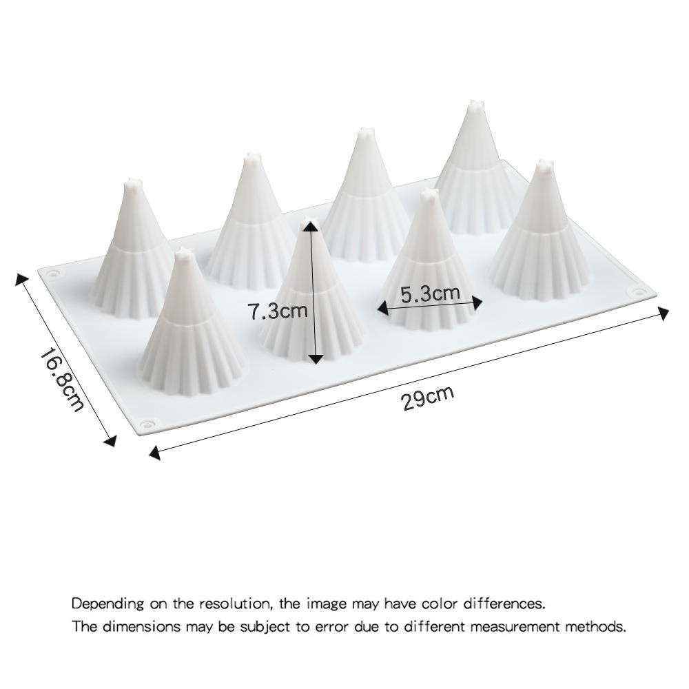 Khuôn silicone Làm Bánh Hình Cây Thông Giáng Sinh 8 Ngăn Tiện Dụng