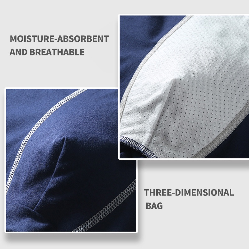 Mô tả Quần Lót boxer cotton Không Đường May Màu Sắc Đơn Giản Cho Nam Giới Có Size xl-4xl - 6