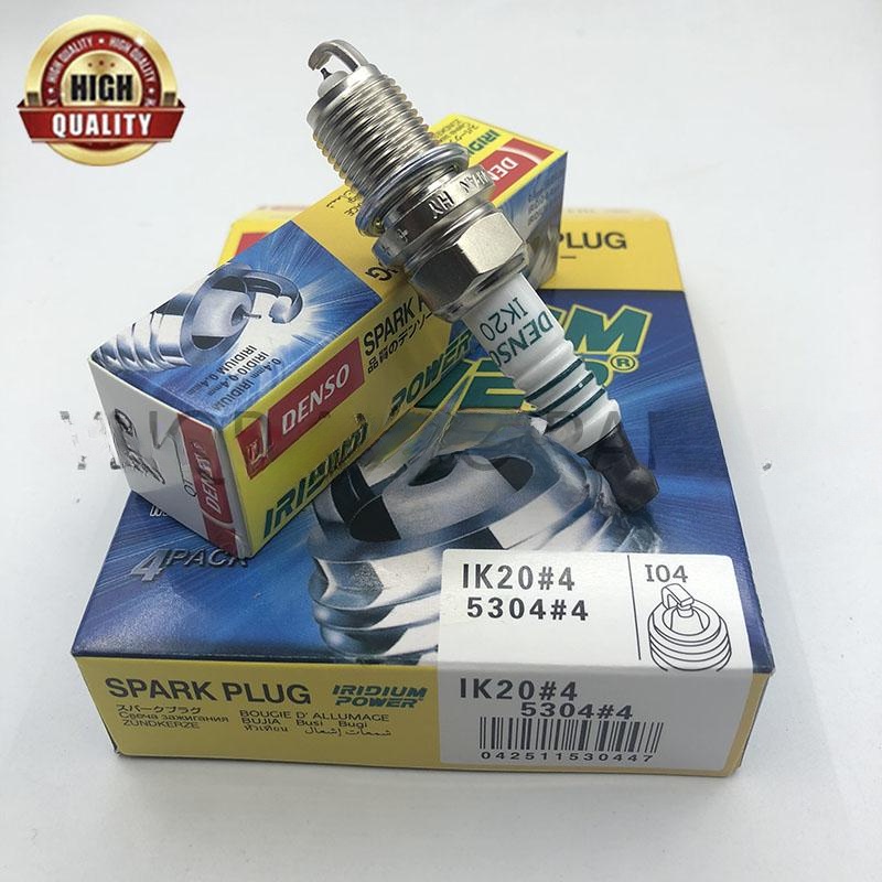 DENSO Bộ 4 Bugi ik20 ik20 ik20 Chất Lượng Cao #5304 Bộ 4 Món Phụ Kiện ...