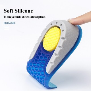 Heighting Miếng Lót Giày Tăng Chiều Cao Bằng Silicon gel Mềm Hình Tổ Ong Vô Hình Thoải Mái Cho Nam Và Nữ