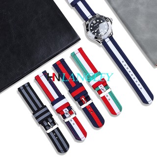 Dây Đeo Đồng Hồ Thể Thao Bằng Vải Bạt Nilon Tháo Lắp Nhanh 20mm 22mm Thông Dụng Cho Nam Và Nữ