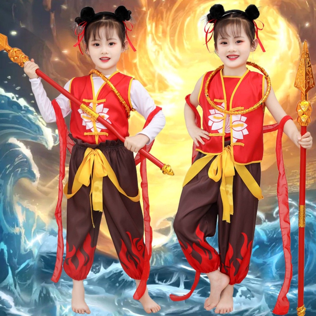 Giao hỏa tốc) Trang phục/Bộ đồ hóa trang nhân vật Na Tra trong Tây Du Ký dành cho trẻ em | Shopee Việt Nam