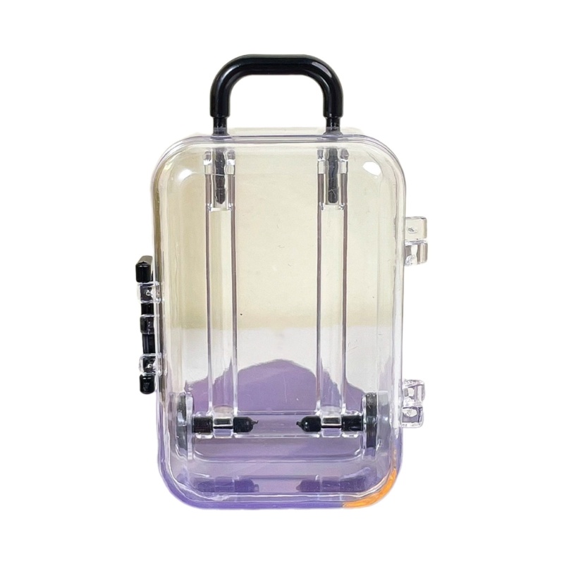 Tốt Nhỏ Thân Xe Vali Cho Búp Bê Quần Áo Phụ Kiện 18Inch Búp Bê Bé Gái Đồ Chơi Thu Nhỏ Nhà Búp Bê Trang Trí Con Lăn Mini Tr