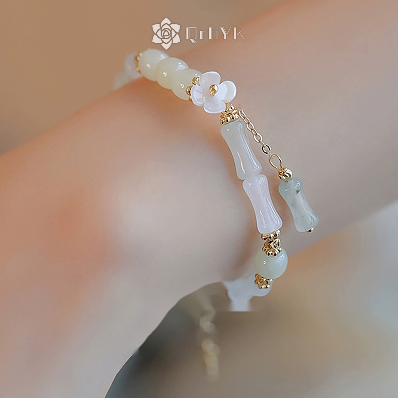 Qr Vòng Tay Chuỗi Hạt Phong Cách Trung Hoa Cổ Điển Cho Nữ Mới