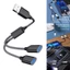 Dây Cáp Chia Cổng usb 2 0 a Sang Hai Cổng usb Tiện Dụng