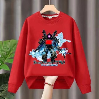 Áo hoodie Tay Dài In Hình Hoạt Hình titan 2023 Thời Trang Thu Đông Dành Cho Trẻ Em