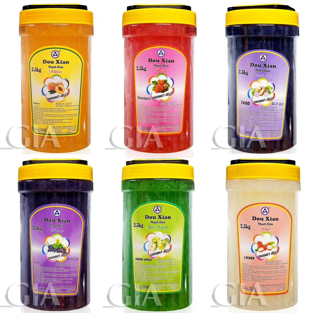 Thạch dừa Douxian hộp 2.5kg