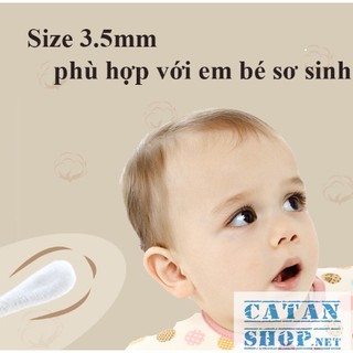 Hộp 200 cây bông ngoáy tai, Tăm bông hai đầu cho trẻ em vệ sinh tai, mũi - kháng khuẩn,dễ sử dụng-GD787-TamHopBB