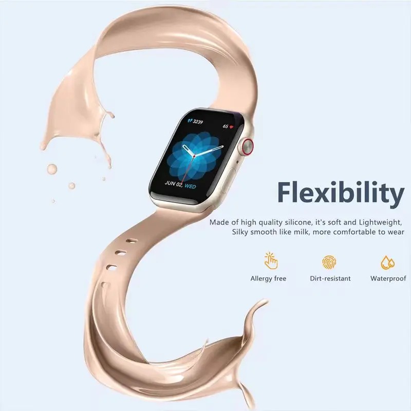 Dây Silicone Thay Thế Cho ĐồNg Hồ Apple 2 49mm Series 9 45mm 41mm 44mm 40mm 42mm 38mm iwatch 8 7 6 5 4 3 2 1