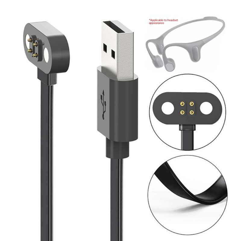 Dây sạc từ tính nhẹ và di động GODD cho tai nghe Mojawa RunPlus Dây sạc an toàn và hiệu quả 38cm