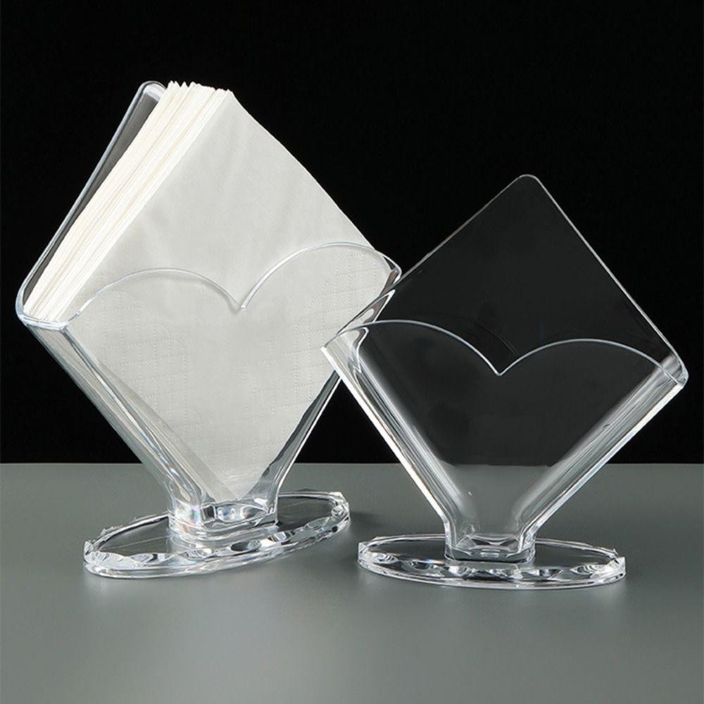 Hộp đựng khăn ăn GILL, Hộp đựng khăn giấy thẳng đứng bằng Acrylic trong suốt, Hộp đựng khăn giấy dọc sáng tạo Đảng