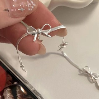 Julyhot Thắt Nơ Ngọt Ngào Xương Rắn Dây Xích Vòng Tay Nữ Thiết Kế Đơn Giản Chokers Cổ Dây Xích Vintage Bộ Trang Sức Massivedeals