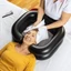 Bồn Rửa Tóc ICUCKO, Chậu Rửa Tóc Bơm Hơi Tiện Lợi Di Động, Tiết Kiệm Không Gian Gia Đình Lưu Vực Dầu Gội Đa Năng Nhà