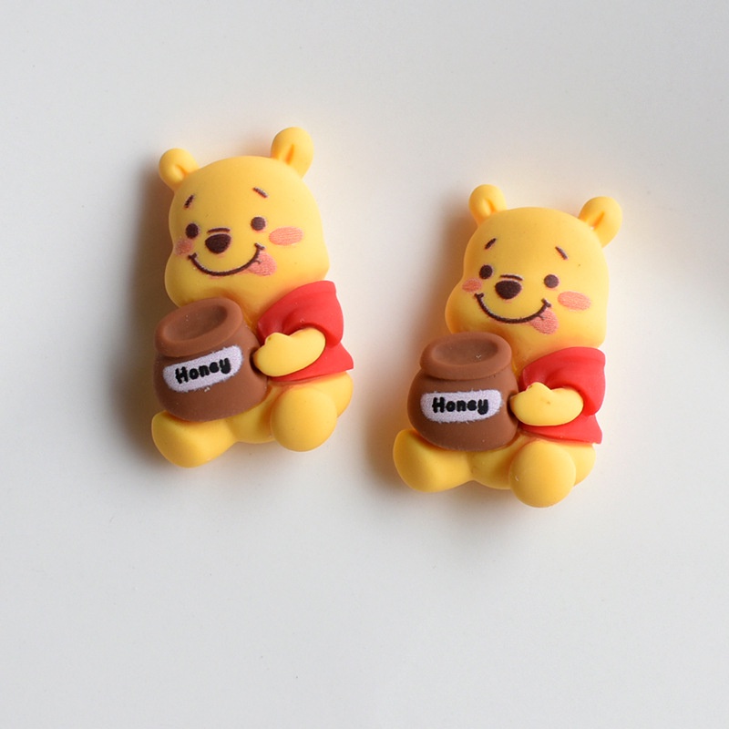 Pooh Series Khóa Phụ Kiện Giày Crocs DIY Sáng Tạo, Vỏ Điện Thoại, Phụ Kiện Mũ Tai, Chất Liệu, Có Thể Tháo Rời, Hoạt Hình
