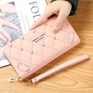 Ví Cầm Tay Dáng Dài Nhiều Ngăn Phong Cách Hàn Quốc Sang Trọng hytaco vdct06