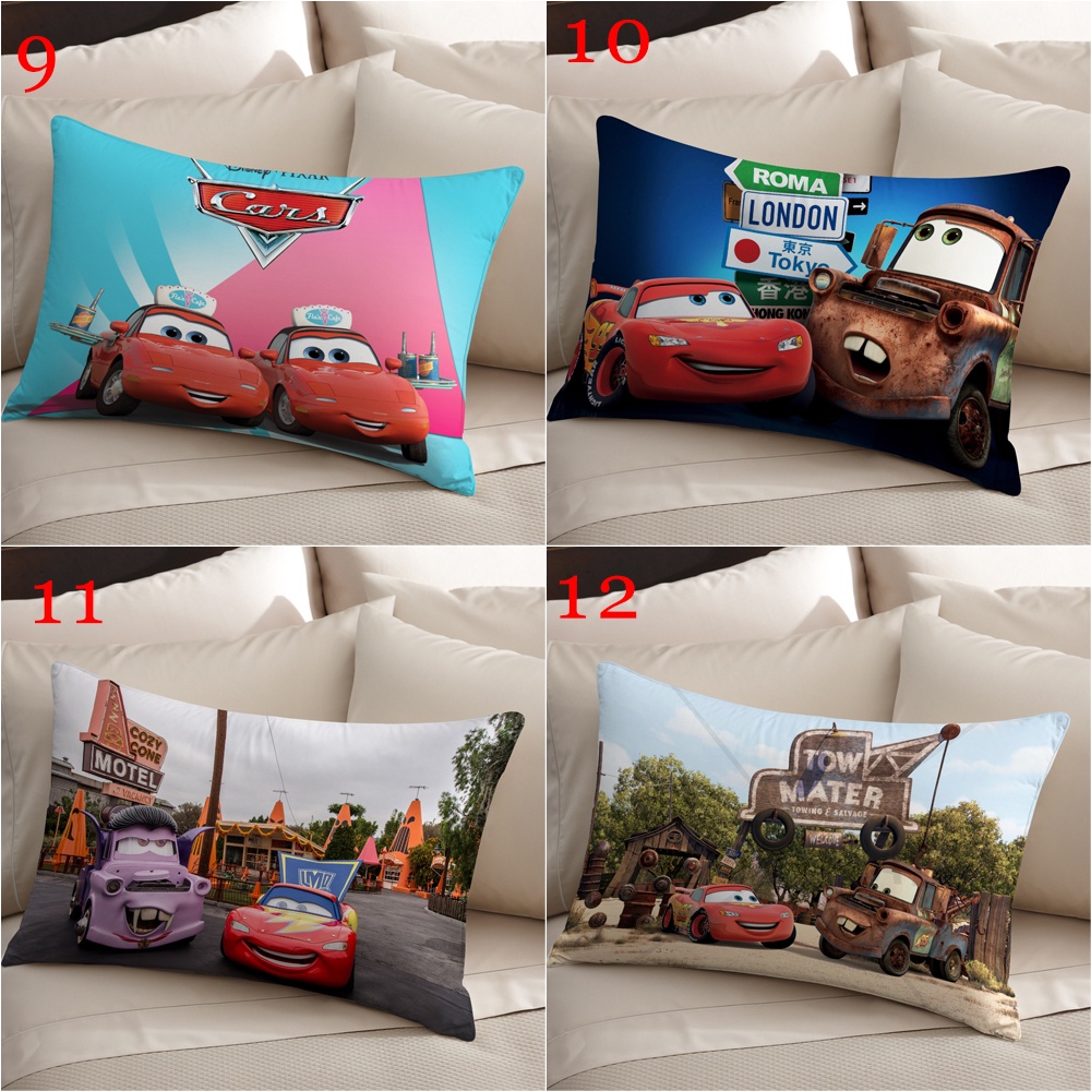 Disney Vỏ Gối polyester Hình Chữ Nhật In Tia Chớp mcqueen Trang Trí Nhà Cửa (Không Kèm Lõi)
