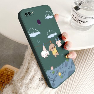 ốp lưng OPPO A5S A12 A7 F9 Ốp Điện Thoại tpu silicone Mềm Chống Rơi Vỡ In Hình Dễ Thương Kèm Dây Đeo Cho OPPO A5S A12 A7 F9