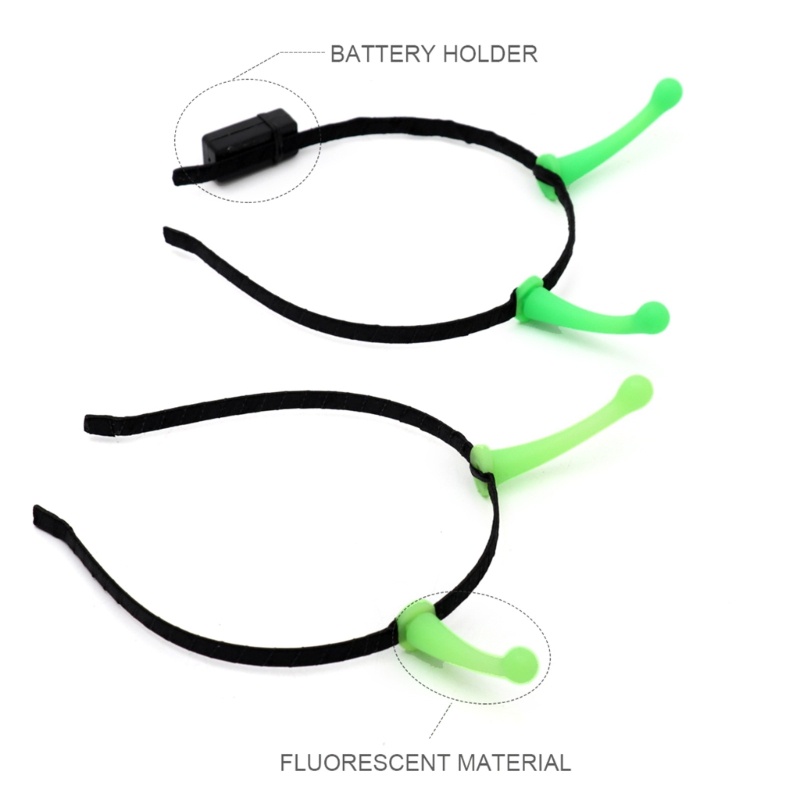 KIKIN Glowing Alien Headband dành cho trẻ em, trang trí Halloween