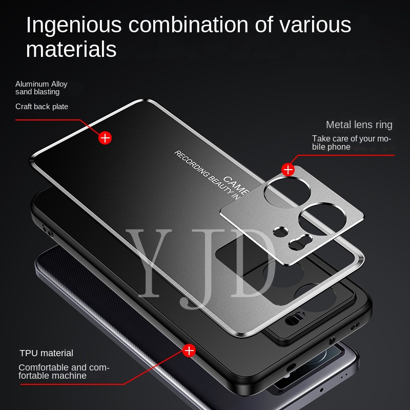 Yjd Ốp Điện Thoại tpu Kim Loại Chống Sốc Cho xiaomi 13t pro k60 ultra