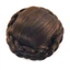 DELMER Bện Chignon, Bun Tóc Giả Tổng Hợp Tự Nhiên, Sợi Chịu Nhiệt Cô Dâu Tóc Nối Tóc Vô Hình Hanfu Tóc Chignon Nữ