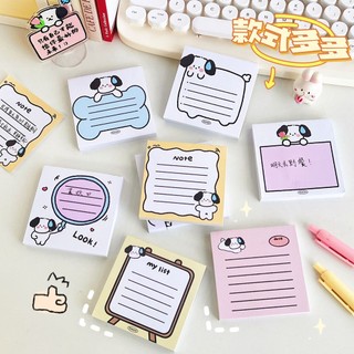 MEOWU Giấy Note Ghi Chú Mini Cún Trắng Vàng Nhiều Hình Nhiều Màu Sắc Dễ Thương