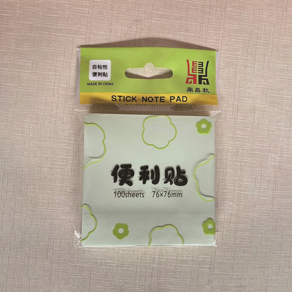 Giấy note, giấy nhớ set 100 tờ nhiều màu sắc, kích thước có keo dán phụ kiện văn phòng phẩm tiện lợi