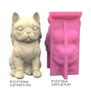 Kra Khuôn Silicon Độc Đáo 3D Khuôn Hoa Dễ Thương Hình Chó Bút Giá Đỡ Khuôn Cho DIY Cây mọng Nước Và Đựng Bút
