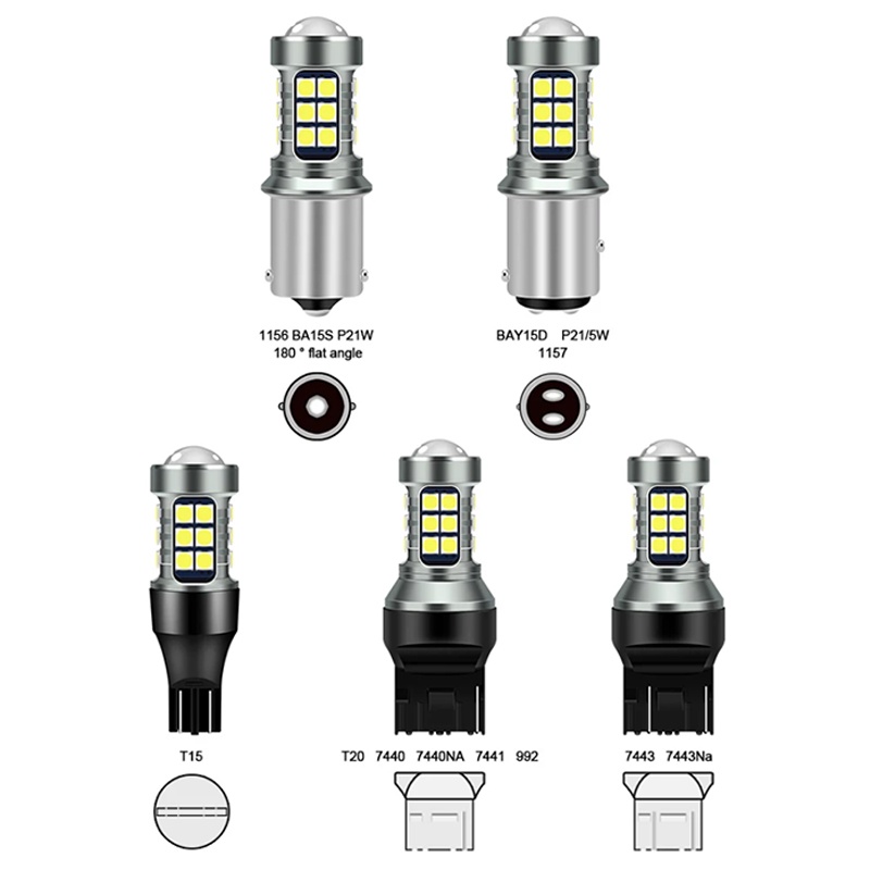 hậu nháy audi SEAMETAL Đèn Xi Nhan Siêu Sáng 1156 1157 t15 12v 24v Chuyên Dụng Cho Xe Hơi