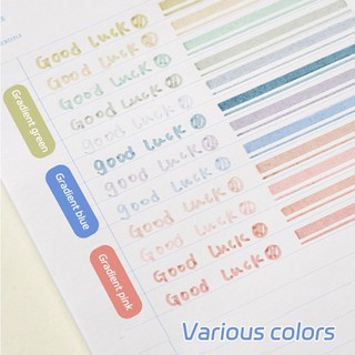 4 Gradient color highlighter Đầu đôi màu sắc có giá trị cao đánh dấu chìa khóa màu học sinh bút đánh dấu bút highlighter văn phòng phẩm cung cấp