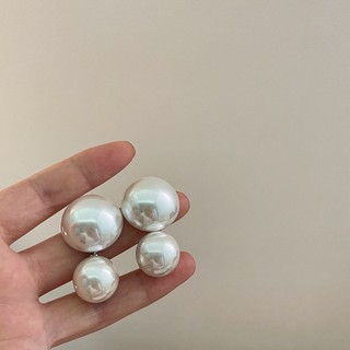 Mới Bông Tai Đính Ngọc Trai Lớn Phong Cách Cổ Điển Thời Trang Sang Trọng
