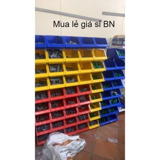 [COMBO 10 khay A8 ] Khay A8 nhựa HÒA AN loại lớn 354 x 210 x 143mm đựng bulong ốc tán, đồ nghề sửa chữa