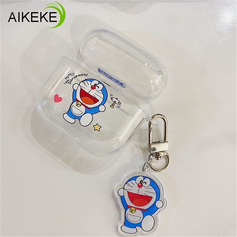 Vỏ Bảo Vệ Hộp Sạc Tai Nghe apple airpods pro 2 airpods 1 2 3 Không Dây Chất Liệu Silicon Mềm Hình Doremon stitch / Gấu / stitch / Dâu Tây Dễ Thương