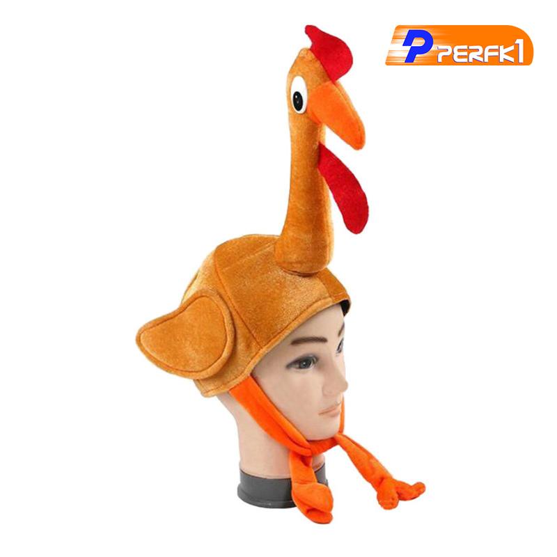 Thổ Nhĩ Kỳ Gobbler Mũ Mũ Thổ Nhĩ Kỳ Trot Mũ Đạo Cụ Ảnh Mũ Gà Cho Xmas Lễ Tạ Ơn Cosplay Halloween Trang Phục