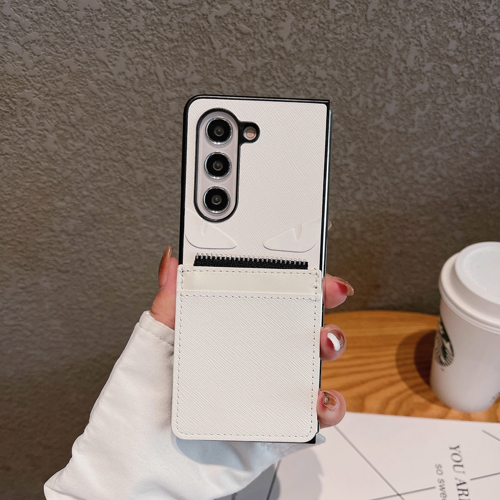 Dành Cho Samsung Galaxy Z Fold 6 5 4 3 2 Da PU Cổ Điển Cổ Điển Có Thẻ Ví Thiết Kế Khe Cắm Ốp lưng Samsung Galaxy Z Fold5 Z Fold6 5G Gấp Ốp lưng