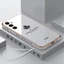 Ôp Điện Thoại Silicon Dẻo Tráng Gương Họa Tiết Lá Phong Thời Trang Cho samsung galaxy a14 a24 a34 a54 a35 a55 a15 a25 4g 5g Ốp
