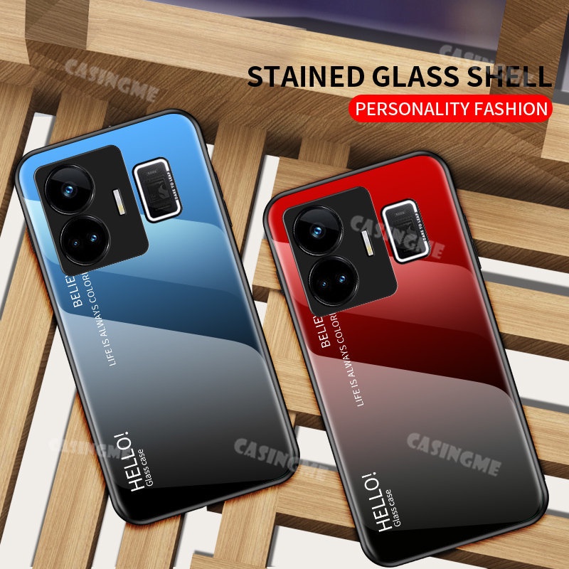 Ốp Điện Thoại Kính Cường Lực Màu Gradient Cho Realme GT3 240W GT3 RealmeGT3 240W RealmeGT GT Neo 5 3 4G 5G 2023