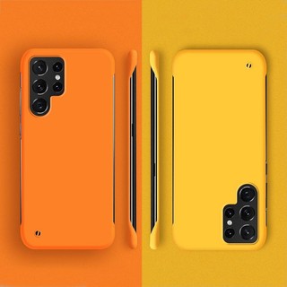 Ốp điện thoại không khung PC siêu mỏng cho Samsung Galaxy S22 S23 S24 S25 Ultra S23 S24 FE Plus Matte Phone Case T03