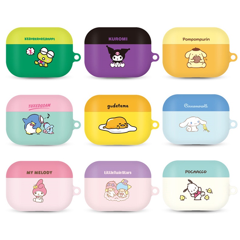 Vỏ bảo vệ Air AirPods Pro 2 Vỏ bảo vệ HelloKitty Hàn Quốc Pacha Dog Kuromi Vỏ trứng Jun AirPods 3 Vỏ tai nghe trọn gói chống sốc