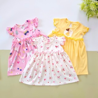 Váy cánh tiên chính hãng Bunny vải thun cotton mát cho bé từ 1-5 tuổi