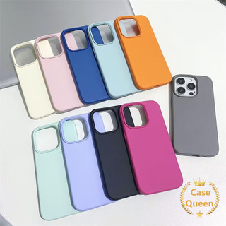 Mặt sau họa tiết da màu trơn đơn giản Tương thích cho IPhone 16 11 15 13 12 14 Pro Max 14 15 16 Plus XR XS X Max Cảm giác da sang trọng Macaron Vỏ điện thoại mềm chống sốc
