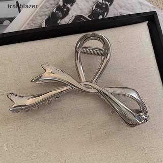 Trailblazer 2023 Kim Loại Móng Vuốt Kẹp Nơ Nút Thắt Kim Loại Kẹp Tóc Bạc Móng Vuốt Phong Cách Nâng Cao Đa Năng Lưng Tóc Thìa Trang Trí Mũ Mới