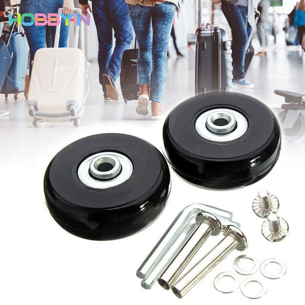 Hobbyin 2 Chiếc Thay Thế Bánh Xe, Với Vít Thay Thế Vali Bánh Xe, Di Động Chống Mài Mòn Im Lặng Du Lịch Hành Lý Bánh Xe Phụ Kiện Hành Lý