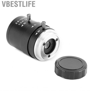 VBESTLIFE Ống kính lấy nét thủ công 2.8-12mm CS Mount Iris Varifocal 1080p HD cho camera quan sát giám sát bảo mật