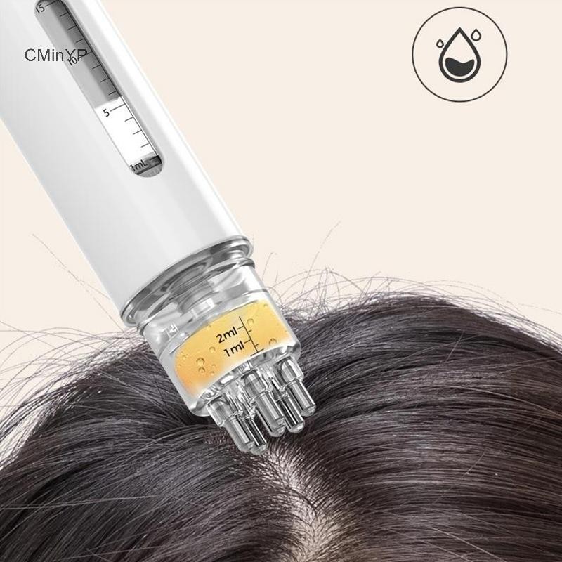 Cminyp Sáu Di Động Da Đầu Applicator Lỏng Lược Tóc Rễ Massage Thuốc Lược Tóc Cho Tóc Tăng Trưởng Serum Dầu Nuôi Dưỡng Vinh Quang