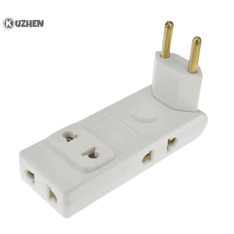 Kuzhen 4 Trong 1 Ổ Cắm Tường Nối Dài Ổ Cắm Điện EU 180 Độ Cắm Adapter Du Lịch Aadapter Di Động Bộ Chuyển Đổi Nguồn Nóng