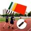 ESSENCEH Linesman Cờ, có tay cầm miếng bọt biển Cờ trọng tài chuyên nghiệp, Cờ phát hành nhiều màu chống nước Bóng chuyền Đồ dùng bóng đá