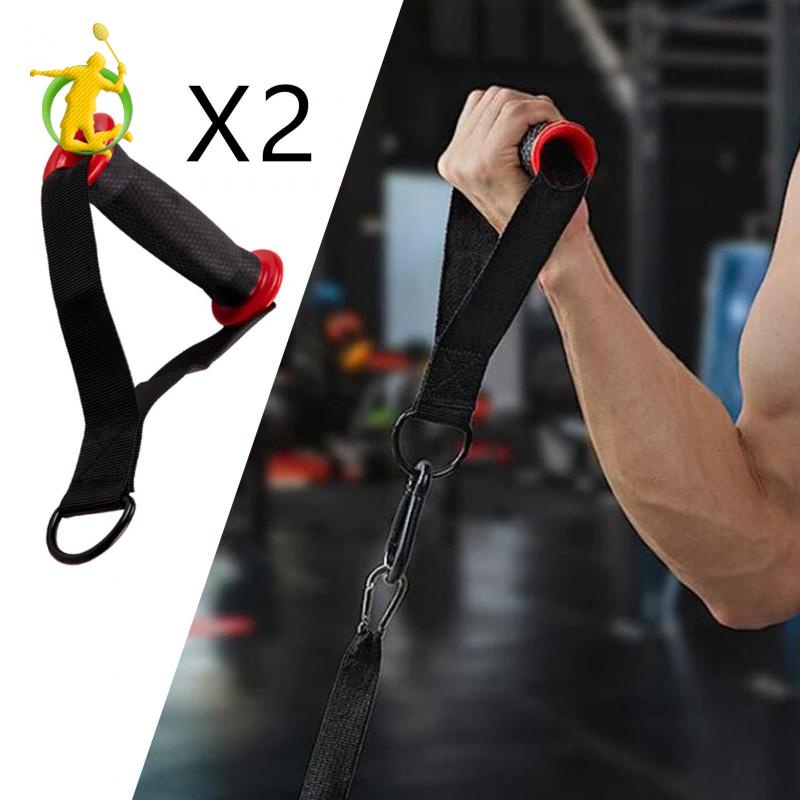 2 Miếng Tay Cầm Tập Gym Thể Dục Treo Tay Cầm Dây Tricep Đa Năng